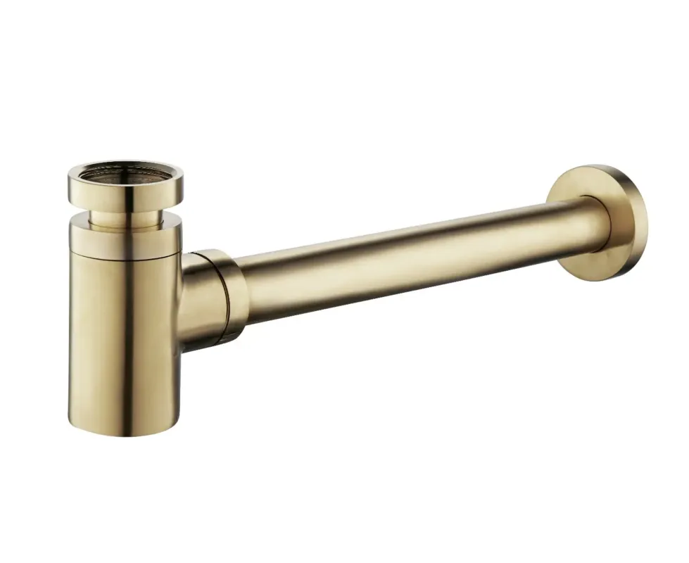 Mueller Star Luxe sifon laag 11/4" geborsteld messing Betaalbaar