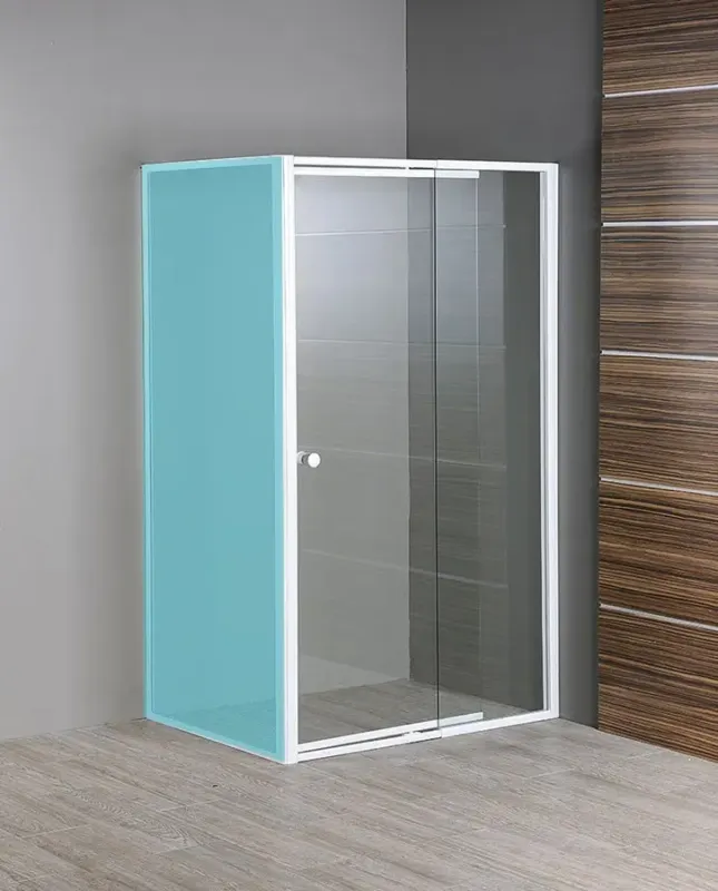 Aqualine Amica douchedeur 104 - 122cm stelbaar wit Snelle Levering