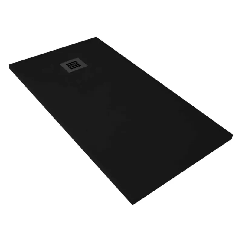 Nu Kopen SaniGoods Slate composiet douchebak zwart 90x90cm vierkant anti-slip