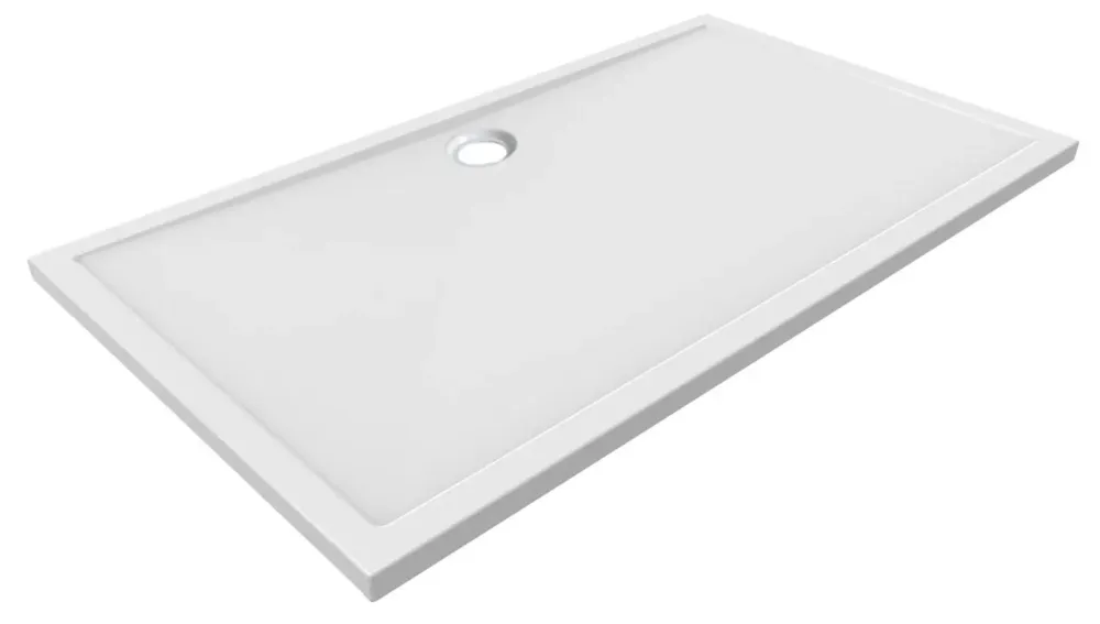 Must-Have Mueller Luxe douchebak rechthoek 160x90cm acryl wit