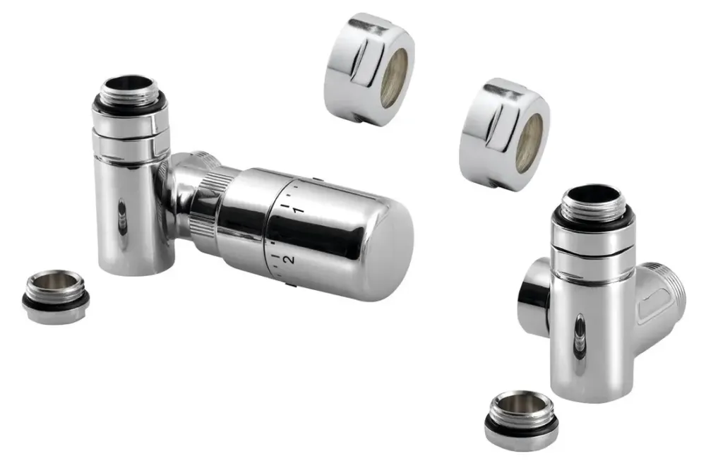 Sapho Corner Combi aansluitset links chroom Exclusieve Aanbieding