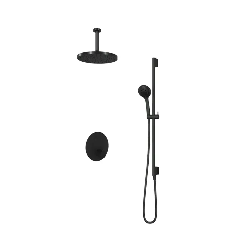 Beperkte Voorraad Hotbath Cobber IBS22CR inbouwdouche met 3s handdouche, 15cm plafondbuis, 30cm hoofddouche en glijstang chroom