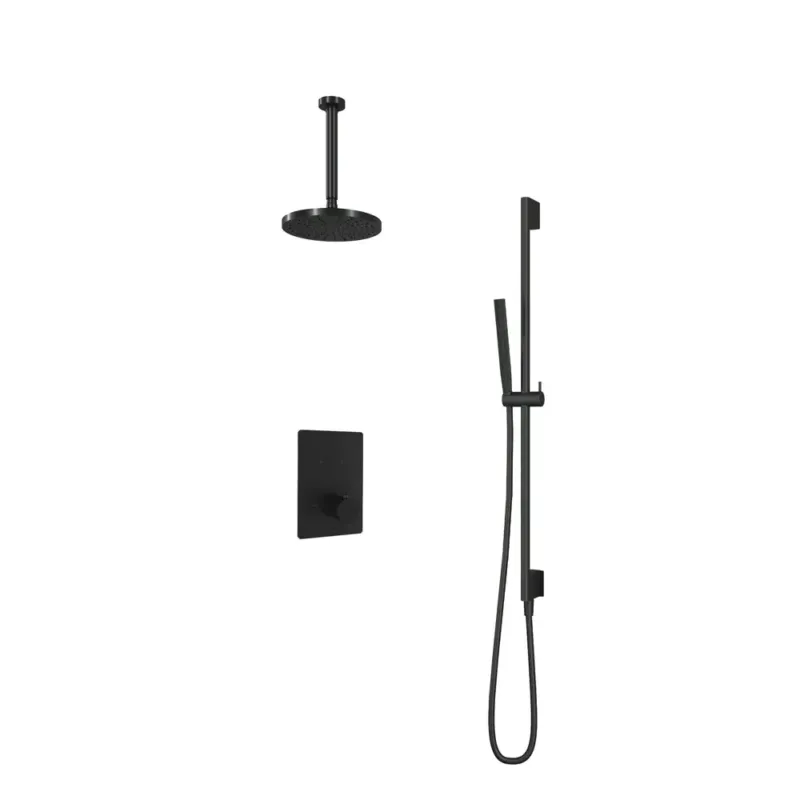 Hotbath Cobber IBS23GN inbouwdouche met 30cm plafondbuis en glijstang geborsteld nikkel Fabrieksprijs