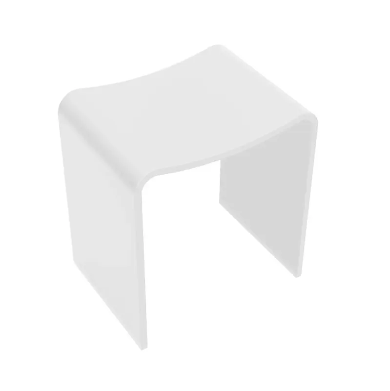 Goedkoop Mueller Raye douchekruk Solid Surface mat wit