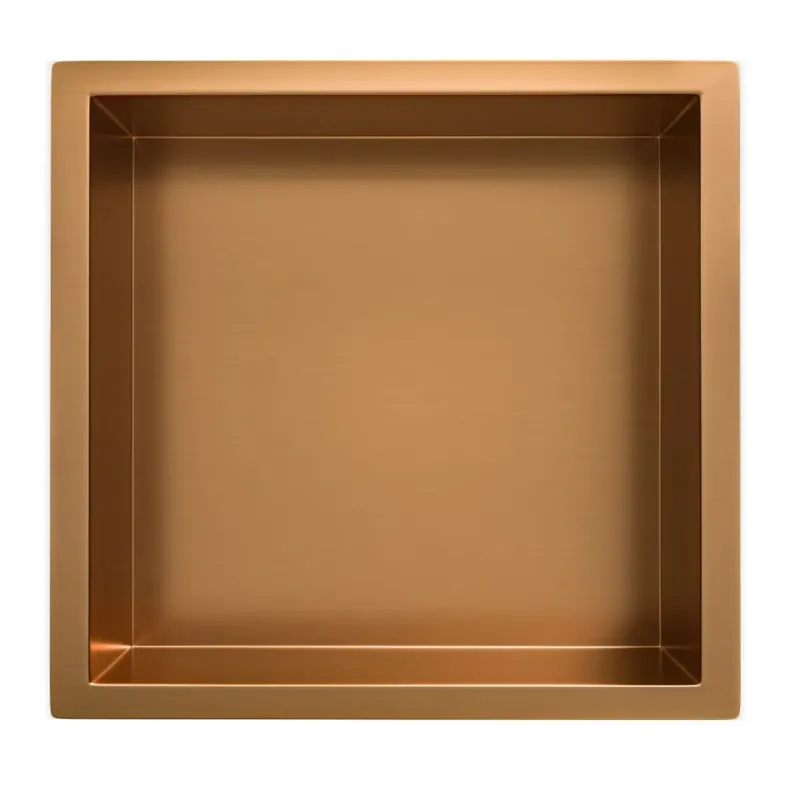 Beste Prijs Mueller Bronzo inbouwnis 30x30x7cm geborsteld brons koper