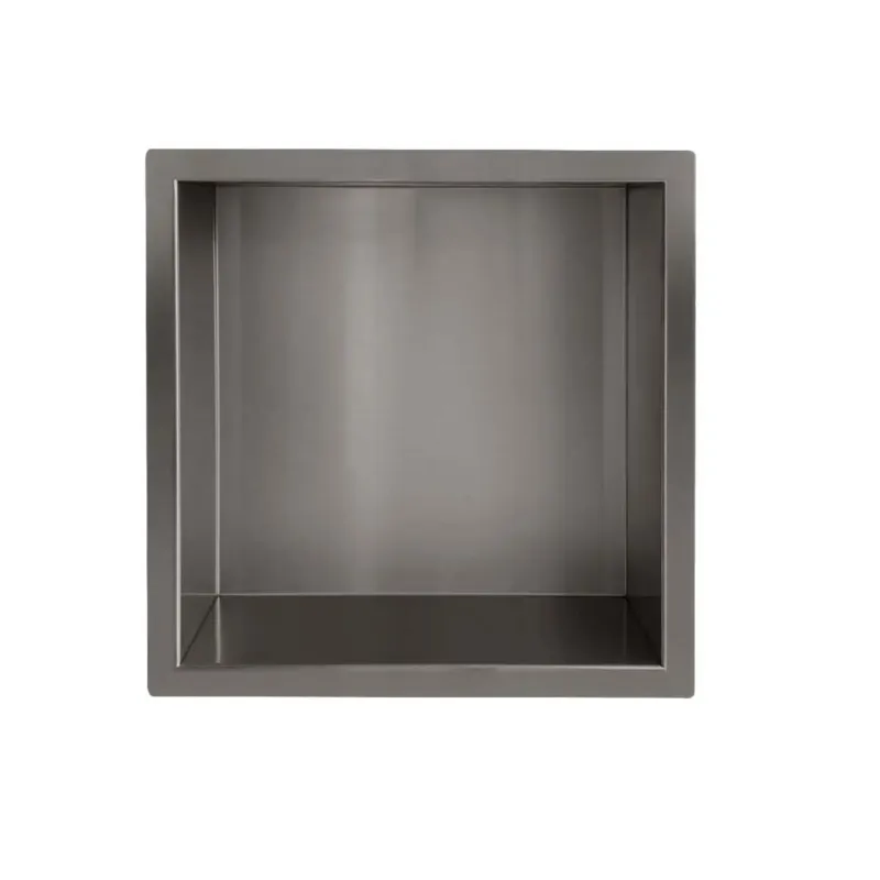 Op = Op Mueller Ferro inbouwnis 30x30x10cm verouderd ijzer - gunmetal