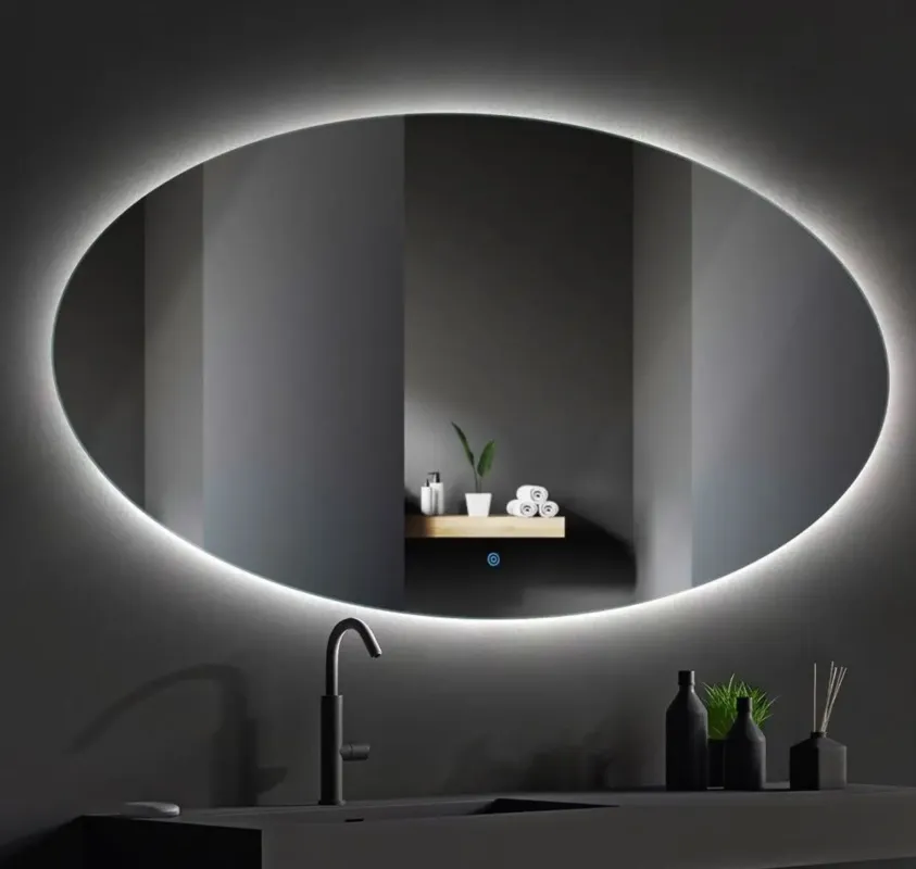 Weekendaanbieding Sanigoods Roan ovale spiegel met LED-verlichting 180x115cm