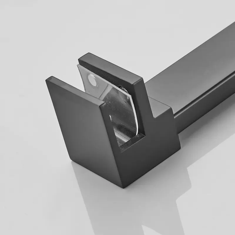 Saniclear Redro glasbevestiging haaks zwart mat Premium