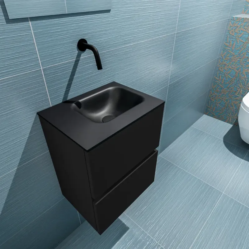 Mondiaz Ada 40cm toiletmeubel urban met wastafel urban rechts zonder kraangat Voordeelprijs