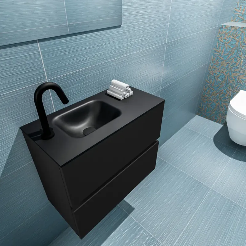 Mondiaz Ada 60cm toiletmeubel urban met wastafel urban links 1 kraangat Rechtstreeks Van De Fabrikant