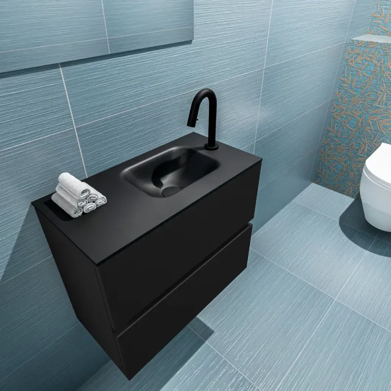 Mondiaz Ada 60cm toiletmeubel urban met wastafel urban rechts 1 kraangat Aanbieding