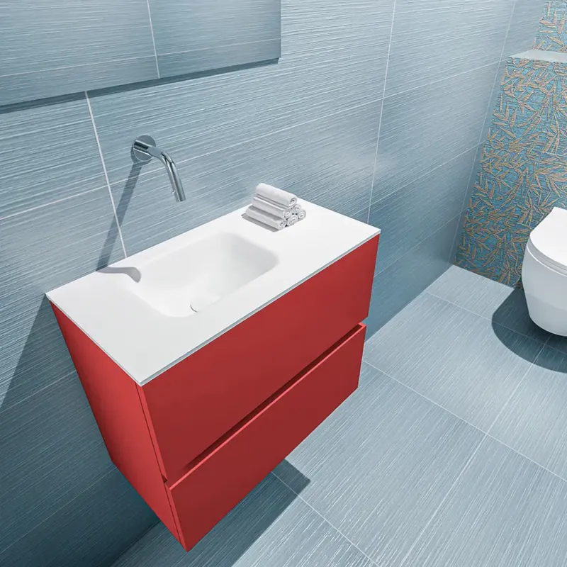 Meest Verkocht Mondiaz Ada 60cm toiletmeubel fire met wastafel talc links zonder kraangat