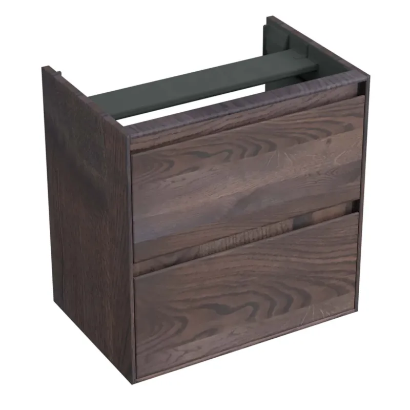 Onderkast Forzalaqua Reno 59.5x39.5x60 Cm 2 La Softclose Eiken Charcoal Beperkte Voorraad